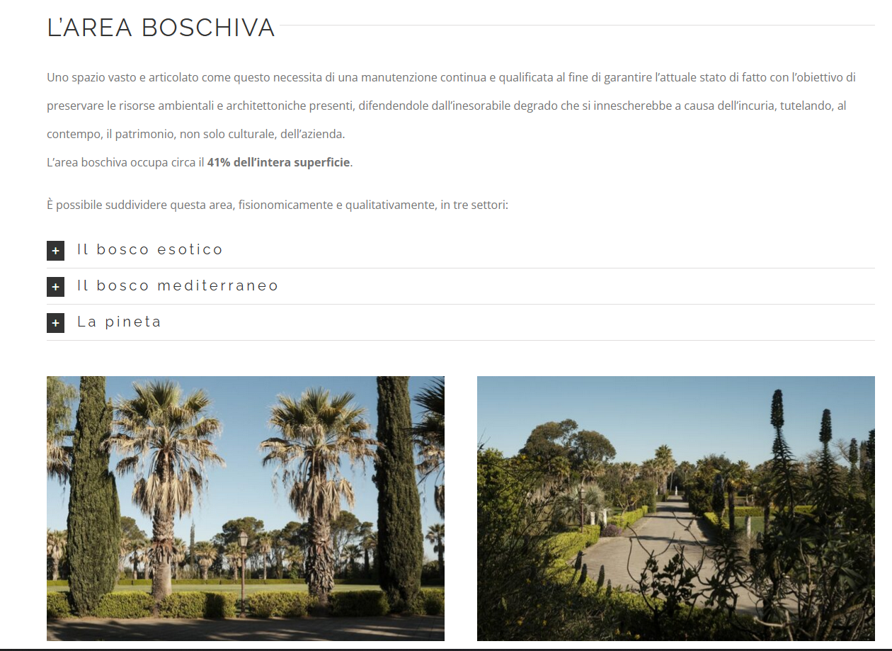 immagine pagina sito web villa asquer